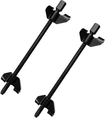 2PCS 14" Coil Spring Compressor Tool, Heavy Duty Auto Suspension Strut Installer Accessories, Universal Macpherson Coil Spring Compressor Kit with 2 Steel Jaws (Black) in Saudi Arabia