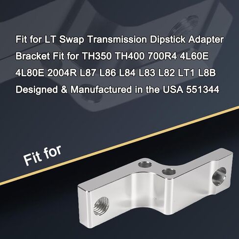 Compatible with LT Swap Transmission Dipstick Adapter Bracket Fits for TH400 TH350 4L60E 700R4 2004R 4L80E L82 L83 L84 L86 L87 LT1 L8B 551344 in Saudi Arabia