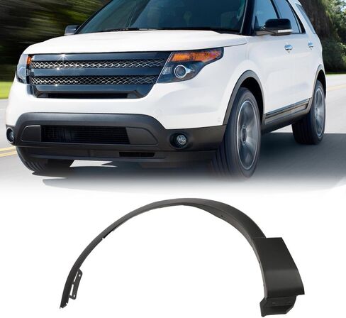 حواف مشاعل الحاجز الأمامي الأيسر من CHEDA متوافقة مع Ford Explorer 2011 2012 2013 2014 2015 FO1290126 أسود in Kuwait