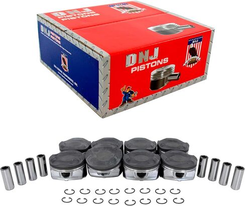 DNJ P978A.20 Piston Set Oversize .020 in. (.50mm) For 10-16 Lexus, Toyota GX460, Tundra, Sequoia 4.6L V8 DOHC Naturally Aspirated 1UR-FE in Kuwait
