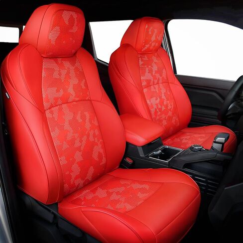 Carlimeki Leather Seat Covers Custom Fit for Toyota 4Runner 6th Gen (2025-2027) - Fully Covered - Fit Like a Glove - Center Console Armrest Covers Included - for 5-Seater Model Only, Camoflage Black in Saudi Arabia
