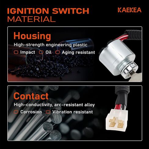 66101-55200 Ignition Switch with Keys for Kubota ZD18 ZD21 ZD25F ZD28 BX1500D BX1800D BX1830D BX2200D BX2230D BX22D BX23D TG1860 G2160 G1800 G1900 Replacement 66101-55210 6610155210 K2134-62100 in Saudi Arabia