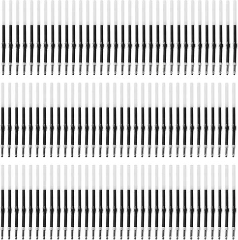 200 Pack Ballpoint Pen Refills 2.4 inch Black Ink Pen Refills for Plastic Beadable Pens 1mm Ink Refills for Pens Medium Point Replaceable Smooth Writing for DIY Lovers Office Supplies in Saudi Arabia