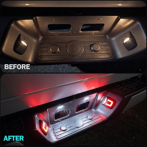LED License Plate Lights Compatible with Tacoma 2005-2015, 2PCS Tag Light for Tundra 2000-2013 Plug and Play, Rear Plate Lamp Pickup Truck IP68 Clear Lens White and Red in Saudi Arabia