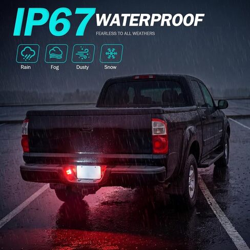 LED License Plate Lights Compatible with Tacoma 2005-2015, 2PCS Tag Light for Tundra 2000-2013 Plug and Play, Rear Plate Lamp Pickup Truck IP68 Clear Lens White and Red in Saudi Arabia