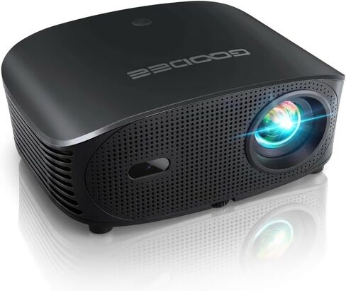 GooDee AI Smart Mini Projector with WiFi & Bluetooth, Auto Focus & Keystone | FHD 4K Support Projector, Compatible with Netflix YouTube, Dolby Audio Home Theater for Outdoor Movie Night & Bedroom Cinema in Saudi Arabia