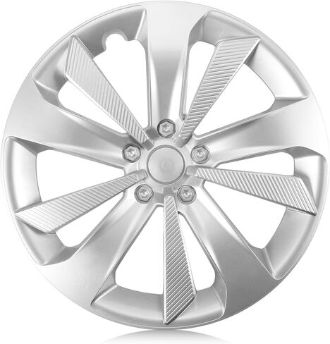 غطاء عجلة Impreza Hub Cap متوافق مع 2017-2023 Impreza، 28811FL02A 28811FL010 Hubcap، قطعة واحدة مطلية بالكروم فضي in Kuwait