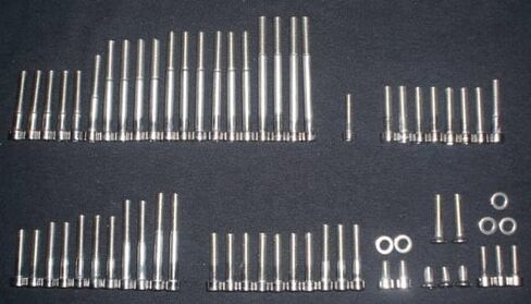 Compatible with HONDA CB750 SOHC STAINLESS BOLT SCREW KIT SET ENGINE CB750K CB750F POLISHED in Saudi Arabia