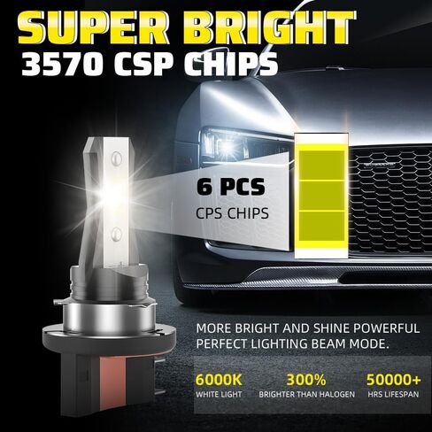 for Mercedes-Benz CLA250 2017 2018 2019 2020 2021 Lights Bulbs Combo, 4pcs Super Bright White Lights High Low Beam Blubs Package, 1:1 Size as Stock Bulbs, Plug and Play in Saudi Arabia