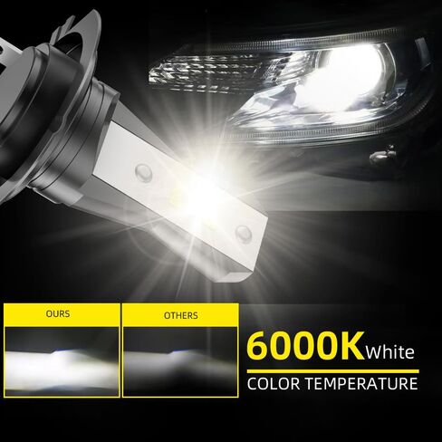 for Mercedes-Benz CLA250 2017 2018 2019 2020 2021 Lights Bulbs Combo, 4pcs Super Bright White Lights High Low Beam Blubs Package, 1:1 Size as Stock Bulbs, Plug and Play in Saudi Arabia