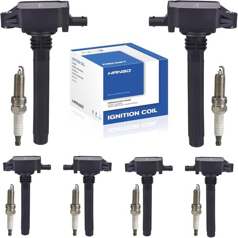 UF648 Set of 6 Ignition Coil & Spark Plugs Compatible with Avenge Charger Durango RAM 1500 Jeep Dodge Grand Cherokee Grand Caravan Chry Town Country Wrangler Routan 3.6L V6 Challenger GN10616 in Saudi Arabia
