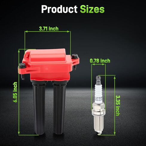 UF504 ملف الإشعال LZFR5CI-11 حزمة قابس الإشعال إيريديوم مناسبة لدودج رام 1500 5.7L تشالنجر 6.4L دورانجو لسيارة جيب جراند شيروكي قائد لكرايسلر 300C 2004-2016 in Kuwait