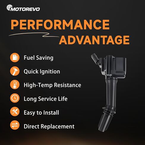 Motorevo Ignition Coil Pack 1.4L 1.5L Compatible with Chevy Equinox 2018-2022, Cruze 2016-2019, Malibu 2016-2022 and Volt & GMC Terrain 2018-2020 & Buick Encore 2016-2019 Set of 4 UF802 in Saudi Arabia