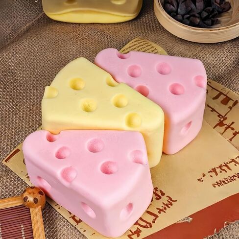 6-Pack Slow Rising Squishy Set - Butter Squishy, Cute Cat Paw & Cheese Squishies, Stress Relief Squeeze Toys, Soft Desk Fidget Gift in Saudi Arabia