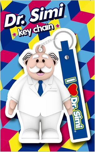 Official Dr. Simi Keychain – Soft-Touch Mexican Collectible | Durable PVC + Metal Ring | Cultural Icon Gift for Travelers, Fans & Collectors | Lightweight & Long-Lasting Design in Saudi Arabia
