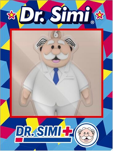 Official Dr. Simi Keychain – Soft-Touch Mexican Collectible | Durable PVC + Metal Ring | Cultural Icon Gift for Travelers, Fans & Collectors | Lightweight & Long-Lasting Design in Saudi Arabia