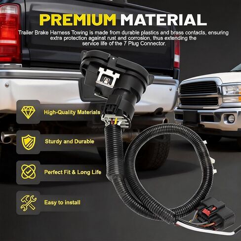 Trailer Hitch Tow Wiring Connector Harness Installation Kit Compatible with Ford F-150 2009-2014 Standard Extended Crew Cab FX2 FX4 King Ranch Lariat Platinum HD Replaces 9L3Z-15A416-A in Saudi Arabia
