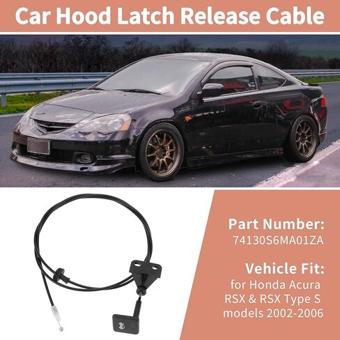 NO.74130-S6M-A01ZA كابل تحرير غطاء محرك السيارة مفتوح مناسب لموديلات Acura RSX وRSX Type S 2002-2006 كابل تحرير غطاء المحرك الأمامي الأيسر 74130S6MA01ZA in Kuwait
