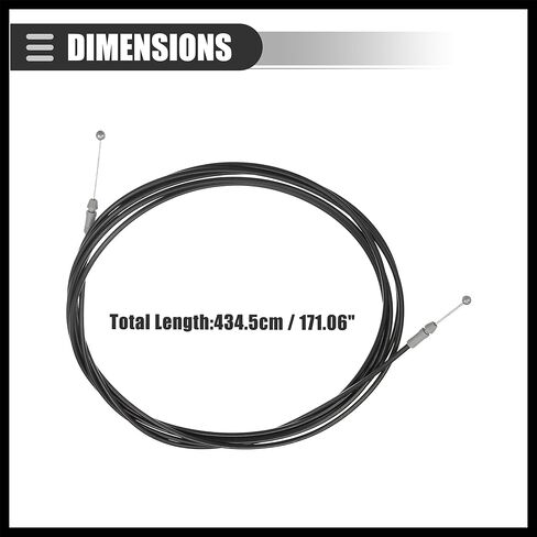 Trunk Lid Release Cable, for Toyota Camry 2007-2011, Trunk Lock Latch Release Cable, Deck Lid Release Cable Control Cable, Plastic Metal, No.6460706070, Black Durable Material in Kuwait
