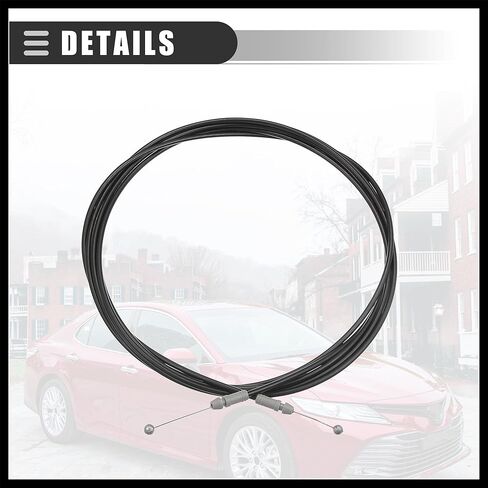 Trunk Lid Release Cable, for Toyota Camry 2007-2011, Trunk Lock Latch Release Cable, Deck Lid Release Cable Control Cable, Plastic Metal, No.6460706070, Black Durable Material in Kuwait