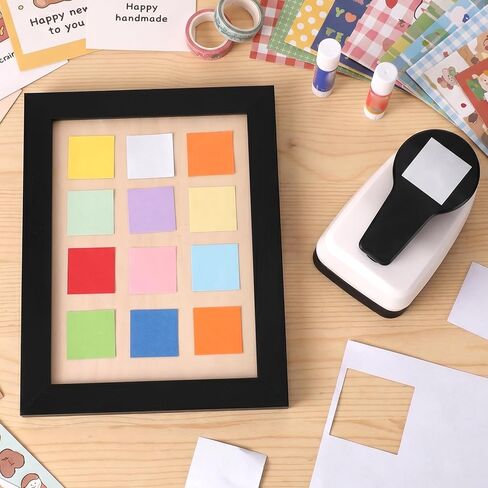 Square Hole Punch, Paper Punches for Crafting 1.77in Square Paper Punch Shape Puncher Craft Punches for Paper Crafts Scrapbooking DIY Projects Arts Card Making Supplies Cutting Tools in Saudi Arabia