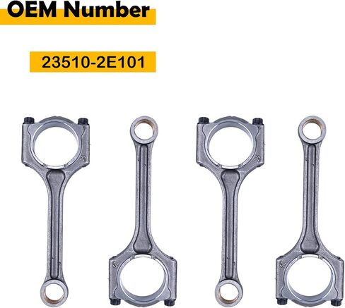 23510-2E101 4pcs Engine Connecting Rods Compatible with Hyundai Elantra 1.8L 2012-2016 Kia Forte 1.8L 2014-2015 in Kuwait