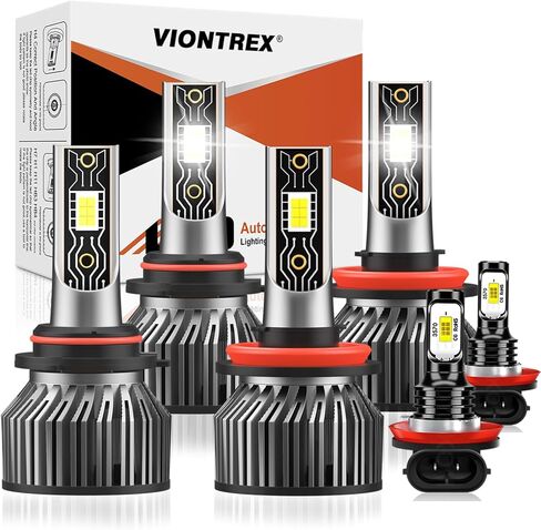 Driving Light Bulbs Set Fit for Ford F-250 F-350 F-450 Super Duty 2005-2022, High Beam Low Beam Fog Light Bulb Combo, Direct Installation, 800% Brightness 6500K White Light, IP68 Pack of 6 in Saudi Arabia