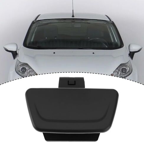 غطاء صندوق قفازات السيارة بمقبض قفل بمزلاج BE8Z6306072AB BE8Z-6306072-AB متوافق مع Ford Fiesta 2011-2017 أسود in Kuwait