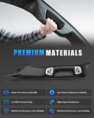Driver Side A-Pillar Grab Handle for 2016-2023 Tacoma 3rd Gen, Tacoma A-Pillar Grab Handle Matches Passenger Side, Sturdy & No Creaking Noise, OEM-Style Texture, Easy Installation, Black in Saudi Arabia