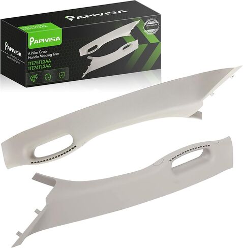Pair Grab Handle A Pillar Windshield Post Trim Molding Front Left & Right Compatible with 2002-2010 Dodge Ram 1500 2500 3500 4500 5500 Replace #1TE75TI2AA 1TE74TI2AA in Saudi Arabia