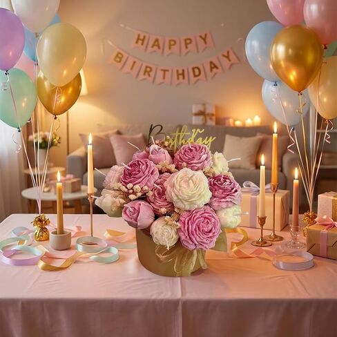 6PCS Flower Candle Mold Set, Silicone 3D Molds for DIY Candles Soap and Resin, Reusable Rose Peony Bouquet Making for Wedding Birthday Valentine's Mother's Day Crafts in Saudi Arabia