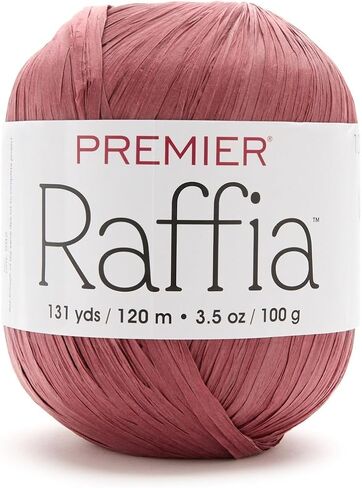Premier Yarns Raffia, Cellulose Rayon, Bulky Weight Yarn 2166-03 Natural in Saudi Arabia