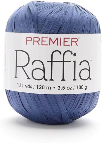 Premier Yarns Raffia, Cellulose Rayon, Bulky Weight Yarn 2166-03 Natural in Saudi Arabia