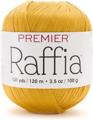 Premier Yarns Raffia, Cellulose Rayon, Bulky Weight Yarn 2166-03 Natural in Saudi Arabia