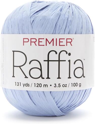 Premier Yarns Raffia, Cellulose Rayon, Bulky Weight Yarn 2166-03 Natural in Saudi Arabia
