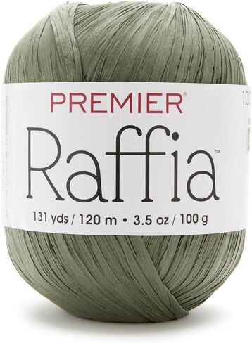 Premier Yarns Raffia, Cellulose Rayon, Bulky Weight Yarn 2166-03 Natural in Saudi Arabia