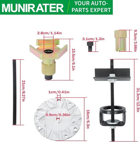 طقم أدوات الخدمة والقابض الأساسي الكامل من munirater لاستبدال 2010-2021 RZR 900 1000 XP Turbo in Kuwait
