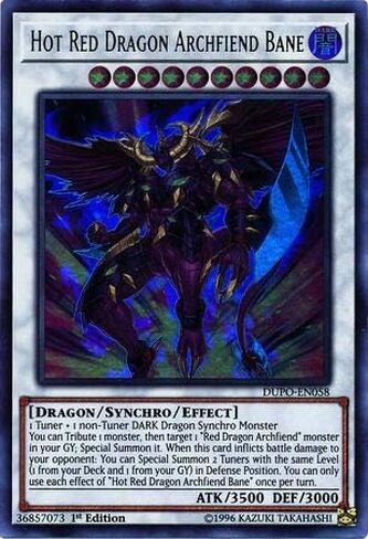 Yu-Gi-Oh! - Hot Red Dragon Archfiend Bane - DUPO-EN058 - Ultra Rare - 1st Edition - Duel Power in Saudi Arabia