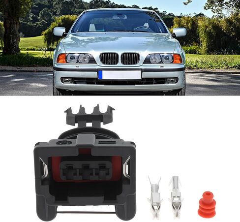 2X 3-Pin تدفق الهواء متر موصل الأسلاك قابس كوابل مجمعة متوافق مع BMW E46 E39 E38 E36 in Kuwait