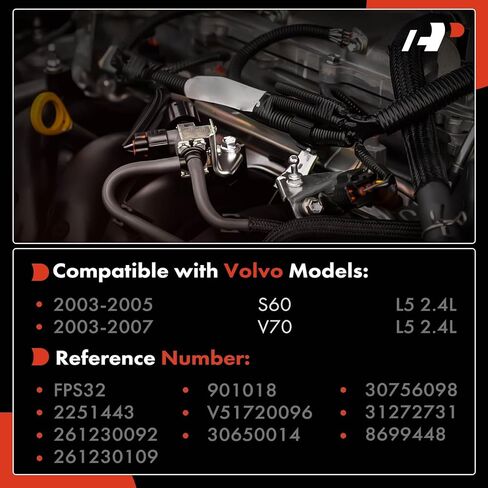 A-Premium Manifold Pressure (MAP) Sensor [4 Pins] Compatible with Volvo S60 2003-2005 2.4L, V70 2003-2007 2.4L, Replace# 261230092 in Kuwait