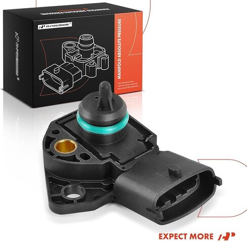 A-Premium Manifold Pressure (MAP) Sensor [4 Pins] Compatible with Volvo S60 2003-2005 2.4L, V70 2003-2007 2.4L, Replace# 261230092 in Kuwait