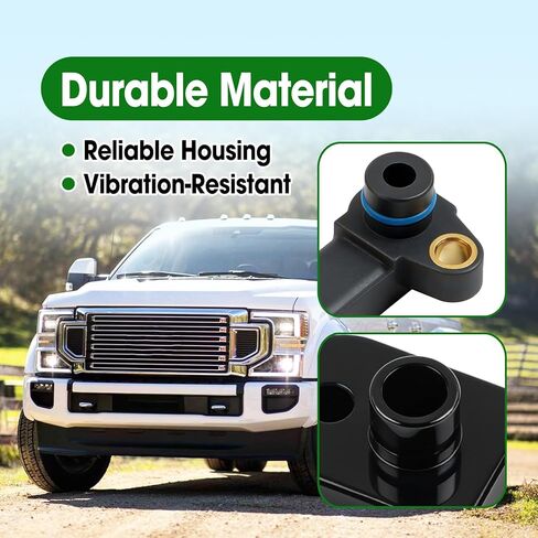 MAP Manifold Absolute Pressure Sensor Kit Compatible with Ford F-250 F-350 Super Duty 6.7L Diesel 2011-2019 Replace BC3Z-9F479-A BC3Z-9F479-B BC3Z9F479B CX2372, with Black Spacer & Screw in Saudi Arabia