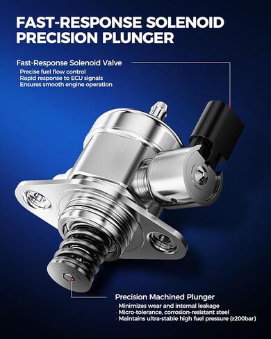 KAX HM10008 High Pressure Fuel Pump Fit for GMC Terrain 2010–2017 & Chevrolet Equinox 2010-2017, Captiva Sport, Malibu, Impala & Buick Verano 2012-2017, Regal, LaCrosse in Kuwait