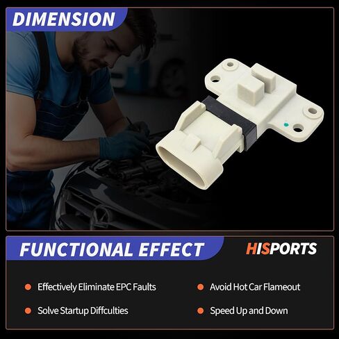 مستشعر موضع عمود الحدبات HiSport 10490645 - متوافق مع كاديلاك إسكاليد شيفروليه أسترو بليزر جي إم سي جيمي P3500 إيسوزو هومبر ووركهورس فاستراك FT1061 يستبدل 10485432 in Kuwait