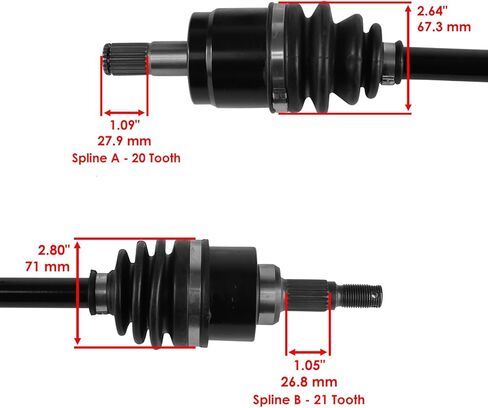 Replacement For Front Right CV Joint Axle For HONDA Rancher 420 TRX420FPE 4X4 Es Eps 2009-2013 Mod-C26C-42647 in Kuwait