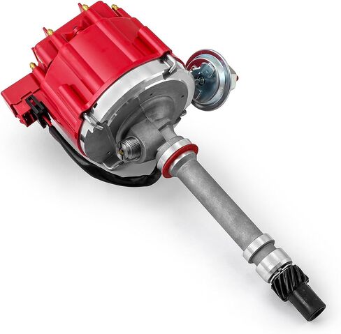 Speedmaster PCE376.1036 متوافق مع Chevy SBC 350 BBC 454 6000 Series 65K Coil HEI Distributor w/Tach Drive [أحمر] in Kuwait