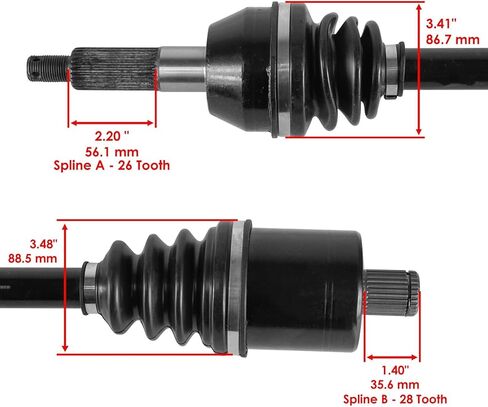 Replacement For Rear Left Or Right Complete CV Joint Axle For Polaris 1333657 1332954 Mod-C26C-42742 in Kuwait