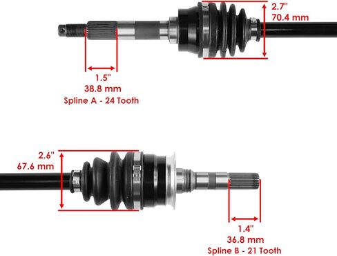 Replacement For Front Right/Left Complete CV Joint Axle For Kawasaki 39158-1102, 59266-0034 Mod-C26C-41534 in Kuwait