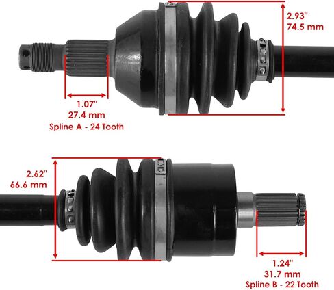 Replacement For Rear Left Complete CV Joint Axle For HONDA 42350-HP7-A01 Mod-C26C-41518 in Kuwait