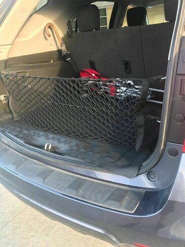 Rear Trunk Organizer Cargo Net for Chevrolet Equinox 2010-2017 – Envelope Style Cargo Net for SUV - Premium Mesh Car Trunk Organizer Vehicle Carrier Storage–Compatible with Equinox in Kuwait
